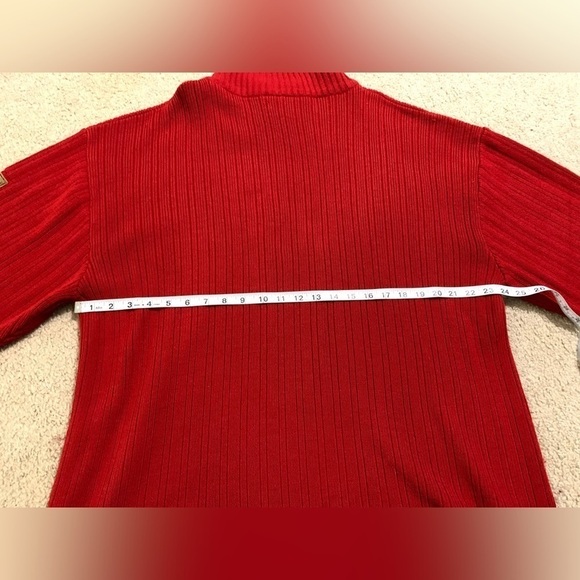 Men’s South Pole Red Knit Sweater Size XL - Picture 3 of 7